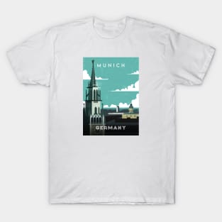 Munich, Germany. Retro travel poster T-Shirt